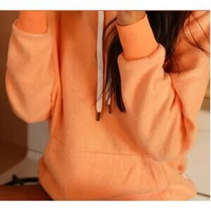 Feat Unisex Peach Hoodie Blanket Blend XXL